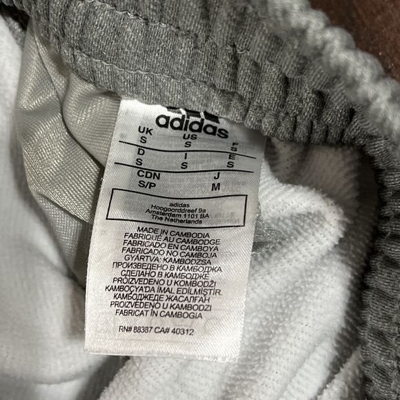 Adidas Men's Game And Go Open Hem Gray Pants GN4707 Size: S - Picture 9 of 10